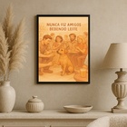 Quadro Decorativo Cachorro Caramelo No Boteco 45x34cm - Com V