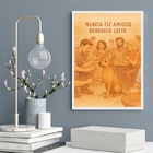 Quadro Decorativo Cachorro Caramelo No Boteco 45x34cm Moldura