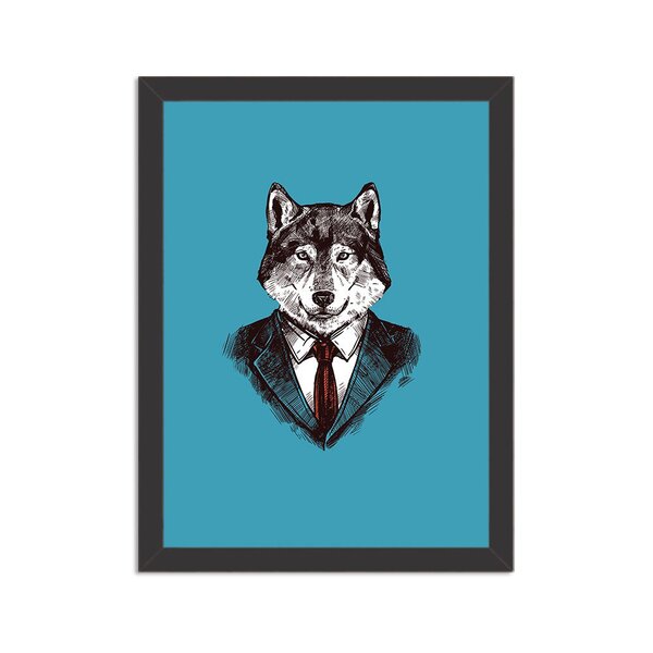 Quadro Decorativo Cachorro De Gravata