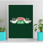 Quadro Decorativo Café Central perk 33x24cm Moldura:madeira P