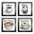 Quadro Decorativo Café Expresso Padaria Cozinha 12x12cm 2 - M