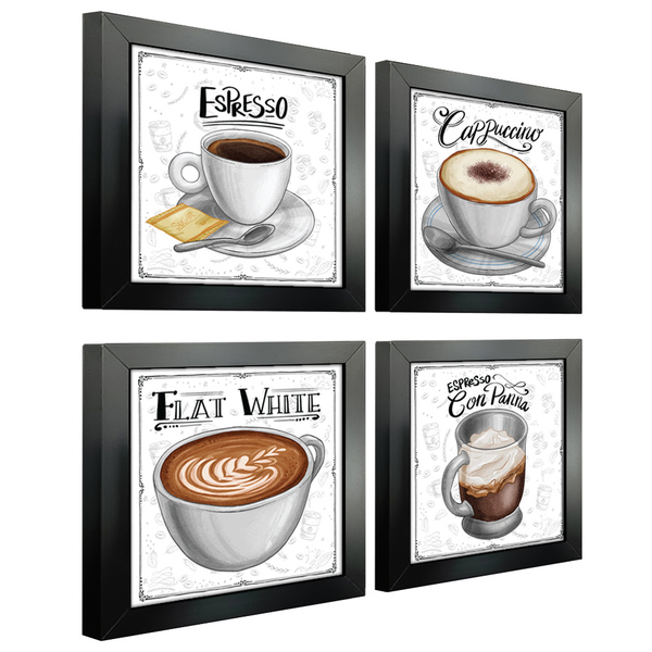 Quadro Decorativo Café Expresso Padaria Cozinha 12x12cm 2 - M