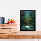 Quadro Decorativo Caipora 33x24cm Moldura Branca