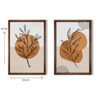 Quadro Decorativo Caixa Alta 2 Un 40x60 Folhas Minimalistas -