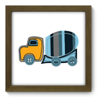 Quadro Decorativo - Caminhão - 22cm X 22cm - 005qdbm