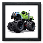 Quadro Decorativo - Caminhão Monstro - 33cm X 33cm - 046qdip