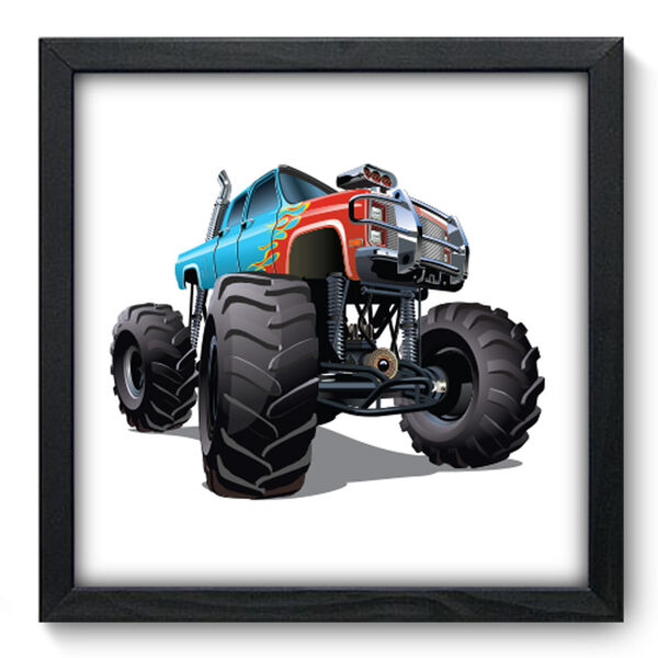 Quadro Decorativo - Caminhão Monstro - 33cm X 33cm - 047qdip