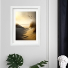 Quadro Decorativo Caminho Da Praia 60x48cm Moldura Preta