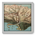 Quadro Decorativo - Canal Do Panamá - 33cm X 33cm - 050qdvb