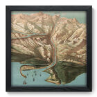 Quadro Decorativo - Canal Do Panamá - 33cm X 33cm - 050qdvp