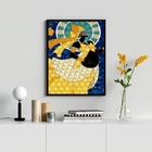 Quadro Decorativo Candomblé Oxum grávida 33x24cm - Com Vidro