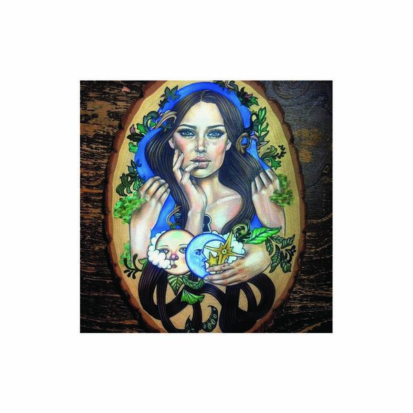 Quadro Decorativo Canvas Moldura Mulher Lua Branco 70x70 Leroy Merlin