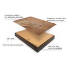 Quadro Decorativo Capim Dos Pampas Marrom 40x60cm