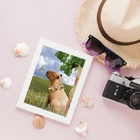 Quadro Decorativo Capivara Colagem 24x18cm - Com Vidro Moldur