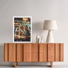 Quadro Decorativo Capivaras No Bar 33x24cm - Com Vidro Moldur