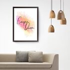 Quadro Decorativo Carpe Diem 40x60cm Preto