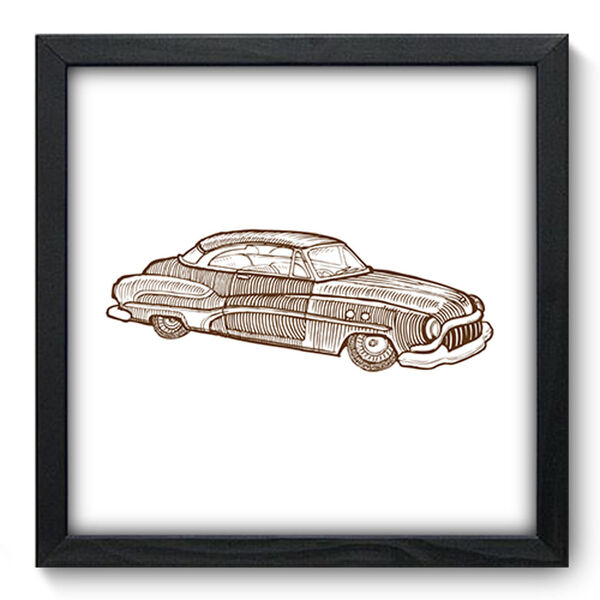 Quadro Decorativo - Carro - 33cm X 33cm - 133qdip