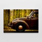 Quadro Decorativo Carro Fusca Marrom 1 Tela