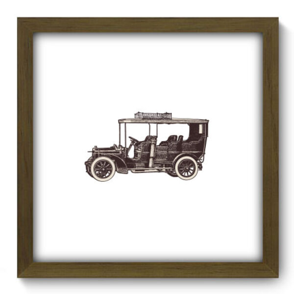 Quadro Decorativo - Carro Vintage - 33cm X 33cm - 127qdvm