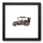 Quadro Decorativo - Carro Vintage - 33cm X 33cm - 127qdvp