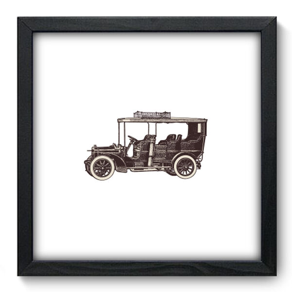 Quadro Decorativo - Carro Vintage - 33cm X 33cm - 127qdvp