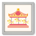 Quadro Decorativo - Carrosel - 22cm X 22cm - 054qdib