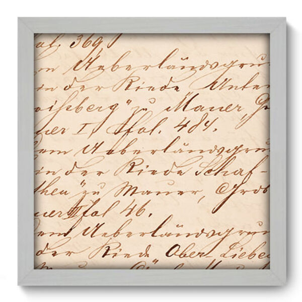 Quadro Decorativo - Carta - 33cm X 33cm - 052qdvb