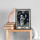 Quadro Decorativo Carta Tarot - Eremita 45x34cm - Com Vidro M