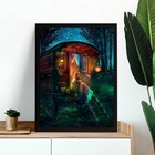 Quadro Decorativo Casa De Cigana 45x34cm - Com Vidro Moldura