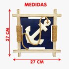 Quadro Decorativo Casa Praia Âncora Náutico Marinheiro 27cm