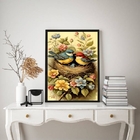 Quadro Decorativo Casal De Passarinhos No Ninho 24x18cm Moldu