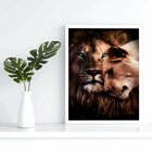 Quadro Decorativo Casal Rei 004 Moldura Em Madeira 30x42cm