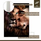 Quadro Decorativo Casal Rei 004 Moldura Em Madeira 30x42cm