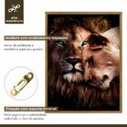 Quadro Decorativo Casal Rei 004 Moldura Em Madeira Com Vidro