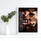 Quadro Decorativo Casal Rei 004 Moldura Em Madeira Com Vidro