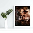 Quadro Decorativo Casal Rei 004 Moldura Em Madeira Com Vidro