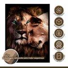 Quadro Decorativo Casal Rei 004 Moldura Em Madeira Com Vidro