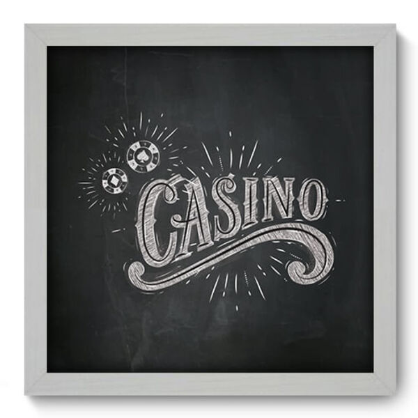 Quadro Decorativo - Casino - 33cm X 33cm - 116qddb