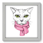 Quadro Decorativo - Cat - 22cm X 22cm - 021qdsb