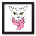 Quadro Decorativo - Cat - 22cm X 22cm - 021qdsp