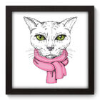 Quadro Decorativo - Cat - 22cm X 22cm - 021qdsp