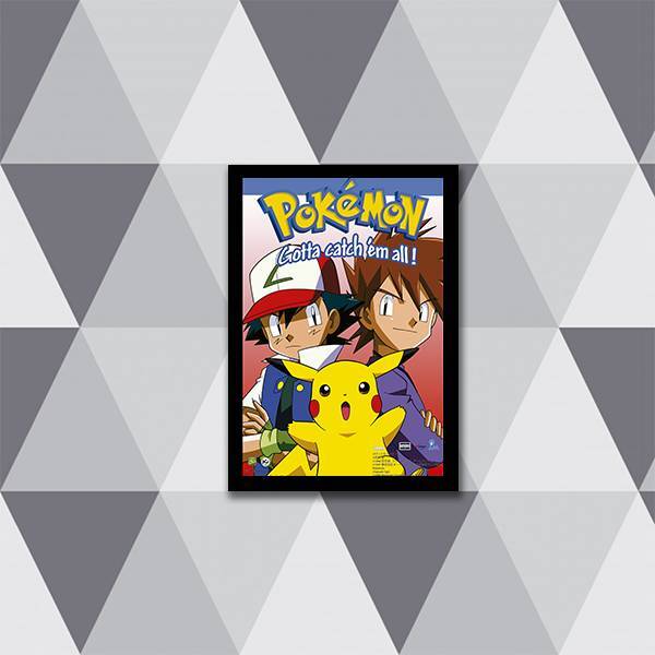 Quadro Decorativo Cataz Pokemón 45x34cm A3 (45 X 34)