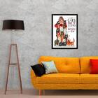 Quadro Decorativo Cats Make Me Happy 45x34cm A3 (45 X 34)