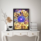 Quadro Decorativo Cavaleiros Zodíaco 33x24cm - Com Vidro Mold