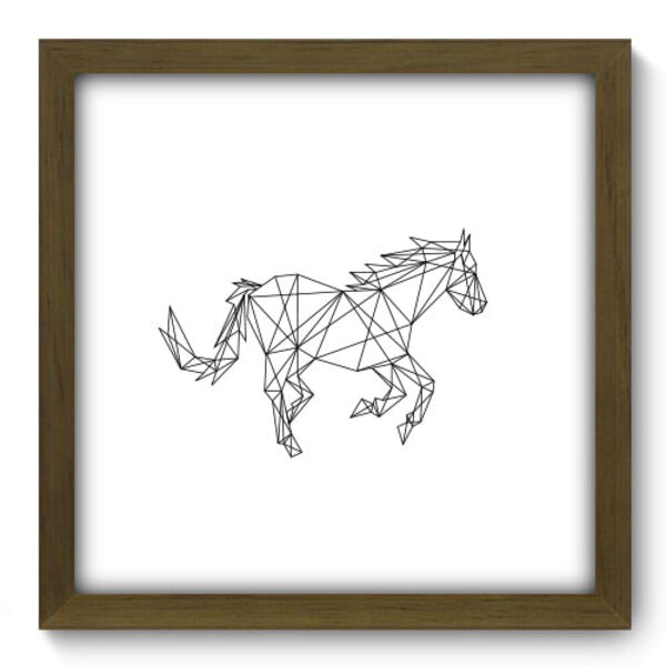 Quadro Decorativo - Cavalo - 33cm X 33cm - 088qdsm
