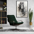 Quadro Decorativo Cavalo Aquarela Moldura Cx Alta 40x60 - Mol