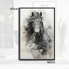 Quadro Decorativo Cavalo Aquarela Moldura Cx Alta 40x60 - Mol