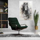 Quadro Decorativo Cavalo Aquarela Moldura Cx Alta 40x60 - Mol