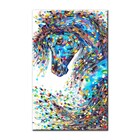 Quadro Decorativo Cavalo Colorido Abstrato