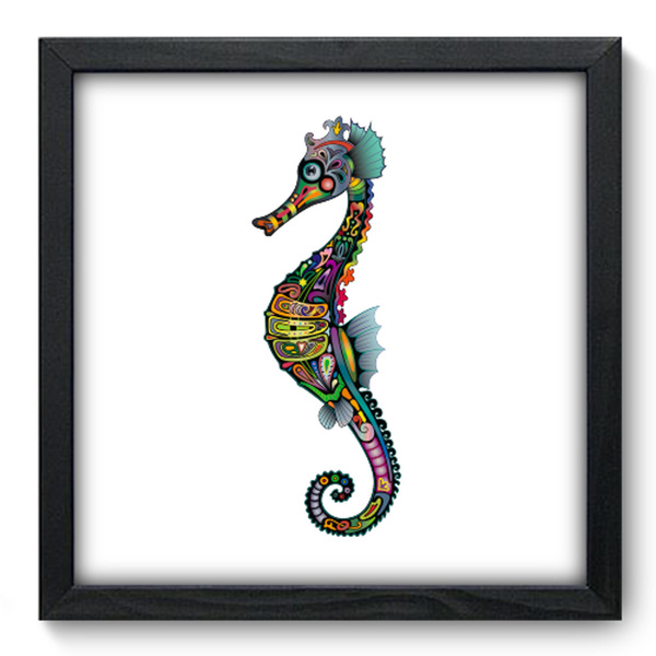 Get Wallpaper Quadro Decorativo Cavalo Marinho 33cm X 33cm 159qdsp Leroy For Android